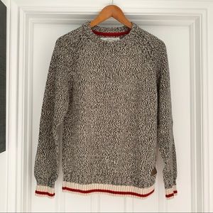 Roots Cabin Crewneck Grey Oat Mix